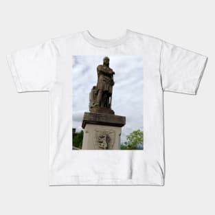 Robert The Bruce Statue At Stirling Castle Kids T-Shirt